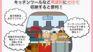 キャンプ道具を車に上手く積むコツ