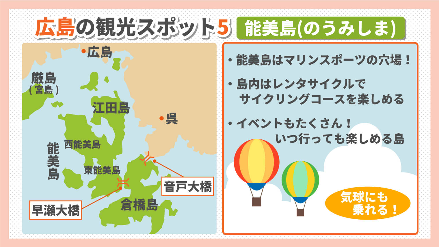 広島の観光スポット：能美島